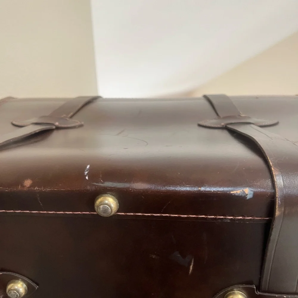 Rare WEAR BEST COWHIDE Leather Belting Briefcase Doctor - Salesman - Pilot Bag